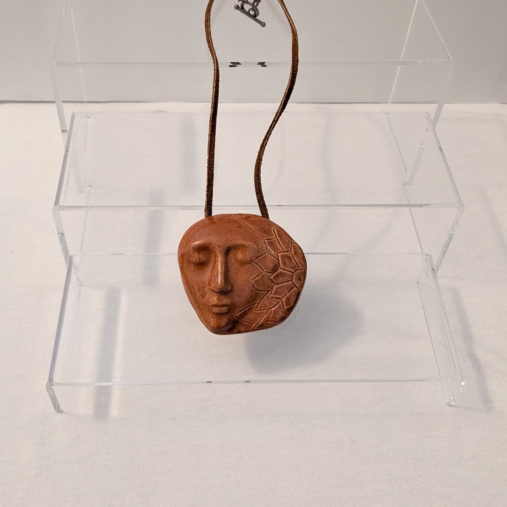 Handcrafted Brown Pendant Necklace